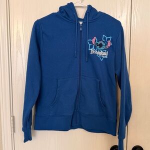 Disney Blue Stitch Hoodie with Front Pockets